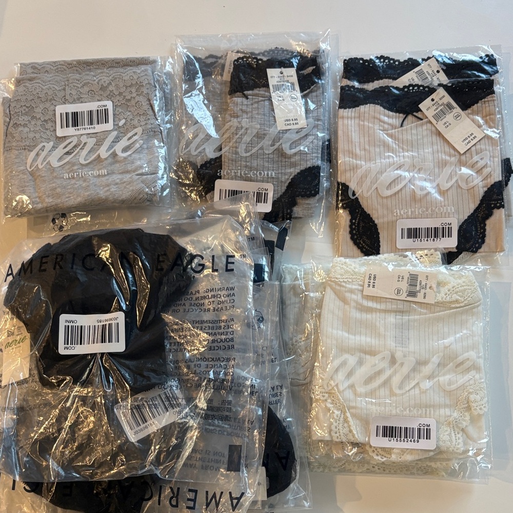 Bundle of aerie underwear size L, 18 pairs